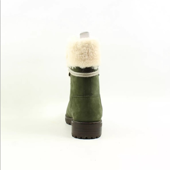 UGG Women's Fraser Leather/Shearling Combat Boots